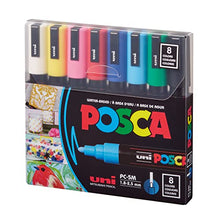 Load image into Gallery viewer, POSCA 8-Color Paint Marker Set, PC-5M Medium