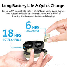 Load image into Gallery viewer, iLuv TB200 Gold True Wireless Earbuds Cordless in-Ear Bluetooth 5.0 with Hands-Free Call Microphone, IPX6 Waterproof Protection, High-Fidelity Sound; Includes Compact Charging Case & 4 Ear Tips