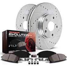Load image into Gallery viewer, Power Stop K6494 Front Z23 Carbon Fiber Brake Pads with Drilled & Slotted Brake Rotors Kit