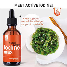 Load image into Gallery viewer, Nutrionika Nascent Iodine Drops - Liquid Iodine for Thyroid Support - Active Iodine for Hormonal Balance and Weight Support - Promotes Thyroid Edge Health - Boost Metabolism, Focus & Energy (2 Fl Oz)