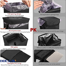 Load image into Gallery viewer, Car Trash Can with Lid - Car Trash Bag Hanging with Storage Pockets Leak-Proof Car Organizer Collapsible and Portable Waterproof Car Garbage Bin, 2.6 Gal Large Capacity Multipurpose Trash Bin for Car