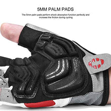 Load image into Gallery viewer, INBIKE 5mm Gel Pad Half Finger Bike Bicycle Cycling Gloves Red XX-Large