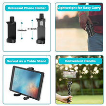 Load image into Gallery viewer, Phone Tripod Flexible Upgraded, 11" Portable Cell Phone Camera Travel Tripod Stand with Wireless Remote Shutter and Universal Phone Mount, Compatible with iPhone, Android Phones, Sports Camera GoPro