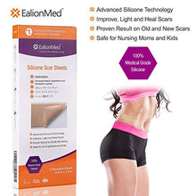 Load image into Gallery viewer, Silicone Scar Sheet, Scar Away, Scar Removal Treatment Sheet, 5.9'' x 1.6'',5 Pack, for Hypertrophic Scar,Keloid Scar,C-section Scar,Surgery Scar,Burn Scar, Acne Scar Removal Treatment by Ealionmed