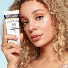 Load image into Gallery viewer, Neutrogena Age Shield Face Lotion Sunscreen with Broad Spectrum SPF 110, Oil-Free & Non-Comedogenic Moisturizing Sunscreen to Prevent Signs of Aging, 3 fl. oz