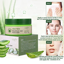 Load image into Gallery viewer, LuckyFine Aloe Vera Peel Off Facial Mask - Blackhead Removal - Purifying Deep Cleansing - Acne Treatment - Oil Control - Facial Moisturizing - Face Whitening - Soothing & Moisture Skin