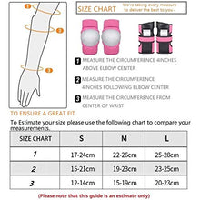 Load image into Gallery viewer, Fewear Kids & Adults Knee and Elbow Pads with Wrist Guards Protective Gear Set, Kneesavers Elbowsavers and Wristsavers for Skating Cycling Bike Rollerblading Scooter, L/M/S (Pink, M)