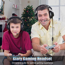Load image into Gallery viewer, EKSA PS4 Gaming Headset PS4 Headset with Noise Cancelling Mic & RGB Light - Gaming Headphones for PC, Laptop, Xbox One Controller (Adapter Not Included), PS4, Nintendo Switch - 3.5mm Cable