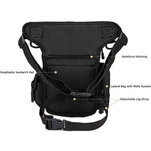 Load image into Gallery viewer, MAXTRA Military Tactical Drop Leg Bag Tool Fanny Thigh Pack Leg Rig Utility Pouch Paintball Airsoft Motorcycle Riding Thermite Versipack, Black
