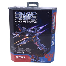 Load image into Gallery viewer, Snap Ships Komplex Spitter K.L.A.W Missile Cruiser -- Build to Battle -- 3 Different Builds -- Ages 8+