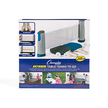 Load image into Gallery viewer, Champion Sports Anywhere Table Tennis: Ping Pong Paddles, Balls, and Portable Net & Post Set To Go