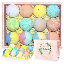 Load image into Gallery viewer, Exfoliating Back Scrubber for Shower and 12 Pcs Bath Bombs Gift Set Bundle for Her/Him