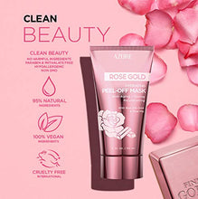 Load image into Gallery viewer, AZURE Rose Gold Hydrating Peel Off Mask – Anti Aging, Toning & Rejuvenating | Removes Blackheads, Dirt & Oils | Reduces Wrinkles, Fine Lines & Acne Scars | Made in Korea - 150mL