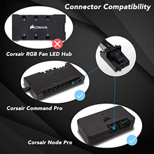 Load image into Gallery viewer, EZDIY-FAB Adapter Cable for Corsair Lighting Node Pro and for Corsair iCUE Commander PRO (hub is not Included), Smart RGB Lighting, Connect to Any 5V 3-Pin ARGB Devices (2 x 20cm)