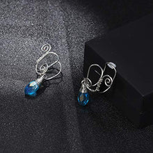 Load image into Gallery viewer, Udalyn 3 Pairs Elf Ear Cuffs Wing Earring Handmade Clip-On Earrings For Cosplay Elven Cuff Wrap Earrings Pearl Wing Tassel Filigree Fantasy Fairy Halloween Masquerade Earrings for Women