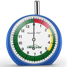 Load image into Gallery viewer, GODESON Tire Tread Depth Gauge, Dial Type Tire Tread Depth Gauge Professional for Motorcycle, car,Truck and Bus,Easy Reading Tire Tread Depth Gauge in 32nds