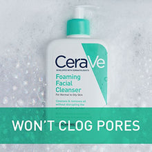 Load image into Gallery viewer, CeraVe Foaming Facial Cleanser | Makeup Remover and Daily Face Wash for Oily Skin | 16 Fluid Ounce