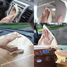 Load image into Gallery viewer, Airlab Chamois Cloth for Car - 35'' x 23.6'' - Drying Towel Natural Shammy Towel Real Leather Washing Cloth Cleaning Towel Car Wipes