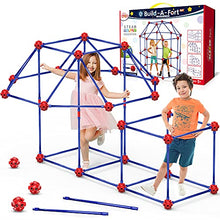 Load image into Gallery viewer, OleFun Fort Building Kit for Kids Age 4,5,6,7,8+Year old Boys & Girls, 120 pcs Forts Builder Creative STEM Toy for Castles, Tunnels, Play Tent, Rocket Indoor & Outdoor- Ideal Christmas & Birthday Gift