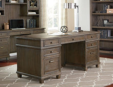 Load image into Gallery viewer, Martin Furniture Double Pad Desk, 68", Weathered Dove