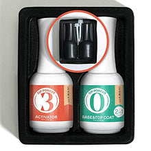 Load image into Gallery viewer, 2 in 1 Dip Powder Base & Top Coat with Activator Dip Powder Liquid Set for Dipping Powder Nail Kit,0.5oz/Bottle,Fast Dry,No Nail Lamp Needed