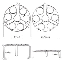 Load image into Gallery viewer, Aozita Stackable Egg Steamer Rack Trivet for Instant Pot Accessories