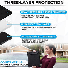 Load image into Gallery viewer, EcoNour Windshield Cover for Ice and Snow | Enhanced 600D Oxford Fabric Windshield Frost Cover for Any Weather | Water, Heat & Sag-Proof Car Windshield Snow Cover | Standard (69 x 42 inches)