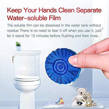 Load image into Gallery viewer, Automatic Toilet Bowl Cleaner Tablets Bathroom Toilet Tank Cleaner,Blue Toilet Bowl Bubbles,Strong Detergent Ability,Long-lasting 300 brushes,Mild Fresh Pine Scent(18 Pack)