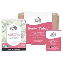 Load image into Gallery viewer, Earth Mama Breastfeeding Kit | Organic Nipple Butter, Organic Milkmaid Tea & Booby Tubes