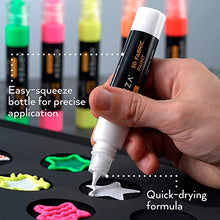 Load image into Gallery viewer, Arteza 3D Fabric Paint, Set of 30, Metallic & Glitter Colors, 1oz Tubes, Glow-in-The-Dark & Vibrant Shades, Textile Paint for Clothing, Accessories, Ceramic & Glass