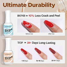 Load image into Gallery viewer, 5+3 Pcs Dipping Powder Liquid Set- 15ml Large Capacity Dip Powder Base & Top, Bond, Activator, Brush Saver for Dip Powder Nail Kit No Nail Lamp Needed (0.5oz)
