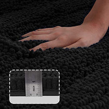Load image into Gallery viewer, Turquoize Non-Slip Bath Mat Oversize Bathroom Rug Shag Shower Mat Ultra Soft & Water Absorbent Bath Rug for Bathroom/Kitchen Washable Rug, Perfect for Doormats, Tub, Size 59" X 20", Turquoise Blue
