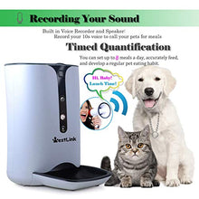 Load image into Gallery viewer, WESTLINK Automatic Cat Dog Feeder Smart Feed with WiFi Camera Pet Food Dispenser with Time and Meal Size Programmable 7L Large Hopper Up to 6 Meals