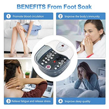 Load image into Gallery viewer, ECARBME Foot Spa Bath Massager with Heat Bubbles and Vibration Massage and Jets, 16OZ Tea Tree Oil Foot Soak Epsom Salt, Pedicure Foot spa with Infrared Light, 22 Rollers & Adjustable Temp
