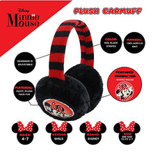 Load image into Gallery viewer, Disney Toddler Winter Earmuffs and Kids Gloves, Minnie Mouse Ear Warmers, Black, Little Girls, Ages 4-7
