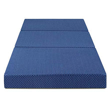 Load image into Gallery viewer, Olee Sleep 4 " Tri-Folding Topper (Twin), Blue