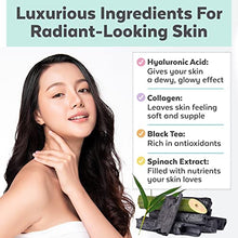 Load image into Gallery viewer, Face Masks Skin care - Charcoal Facial Mask with Collagen & Hyaluronic Acid for Glowing Skin, Dermatologist Tested Charcoal Face Mask for Moisturizing & Brightening (8 Sheet Masks)