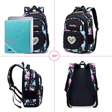 Load image into Gallery viewer, Windtook Kids School Backpack for Girls Elementary Student Bags with Insulated Lunch Bag Pencil Case 3 in 1 Bookbags
