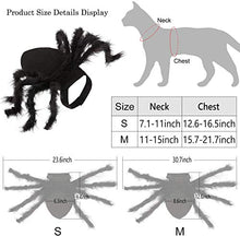 Load image into Gallery viewer, N3 2020 Updated Version Product Halloween Spider Pet Costume,Halloween Horror Simulation Plush Big Spider Wings Dress Up Funny Party for Dogs or Cats (M)