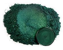 Load image into Gallery viewer, Mica Powder Pigment “Dark Ocean Green” (50g) Multipurpose DIY Arts and Crafts Additive | Woodworking, Natural Bath Bombs, Resin, Paint, Epoxy, Soap, Nail Polish, Lip Balm (Dark Ocean Green, 50G)
