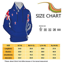 Load image into Gallery viewer, Zealand Police Flag Print Hoodies Kids 3D Print Sweatshirts Long Sleeve Pullover Hoodies with Pocket for Teen Boys and Girls Black