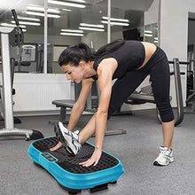 Load image into Gallery viewer, MUCHOO Vibration Plate Fitness Machine Whole Body Workout Platform Machine w/Loop Bands Body Slimmer Weight Loss and Home Training & Exercise Blue