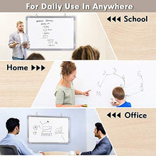 Load image into Gallery viewer, Whiteboard, GALSOAR 48x36 Inches 2PCs Large Size Wall-Mounted Aluminum Frame Dry Erase Boards, White Board with Invisible Nails for Office, Classroom, Home