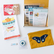 Load image into Gallery viewer, Kimberbell Beginner Box & Deluxe Scissor Set (35 Pcs) Machine Embroidery & Sewing, 3 Projects, Step-by-Step Instructions, Fabric + Materials, Techniques: Raw Edge Appliqué, Quilting & Satin Stitch