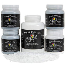 Load image into Gallery viewer, Polly Plastics Rock Tumbler Tumbling Media Grit Kit & Plastic Filler Pellets