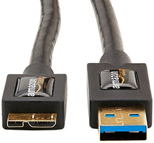 Load image into Gallery viewer, Amazon Basics USB 3.0 Charger Cable - A-Male to Micro-B - 3 Feet (0.9 Meters), Black
