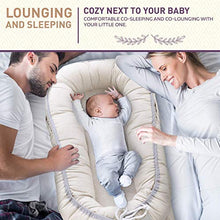 Load image into Gallery viewer, Organic Newborn Lounger | Water-Resistant Baby Nest | for Infants & Toddlers 0-12 Month | for Girls and Boys | (Pink)