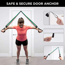 Load image into Gallery viewer, Liford Sport 11 Pack Exercise Resistance Bands with Handles Set,Workout Equipment for Women Men Home Gym, Home Workouts,Physical Therapy,Gym Training,Yoga