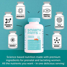 Load image into Gallery viewer, SmartyPants Prenatal Formula Daily Gummy Multivitamin: Vitamin C, D3, & Zinc for Immunity, Gluten Free, Folate, Omega 3 Fish Oil (DHA/EPA), 120 Count (30 Day Supply)