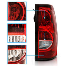 Load image into Gallery viewer, AmeriLite for 2003-2006 Chevy Silverado Replacement OE Style Ruby Red Taillights Rear Brake Lamp Assembly w/Bulb and Harness Set - Passenger and Driver Side